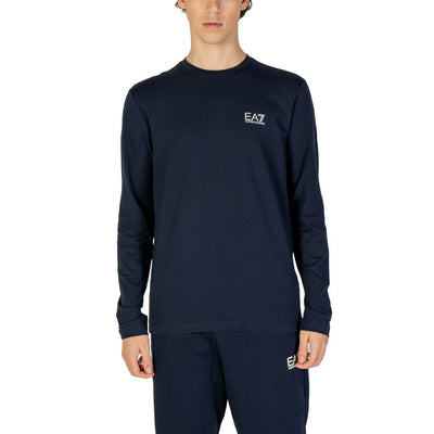 EA7 Emporio Armani Blauwe Katoenen Lange Mouw