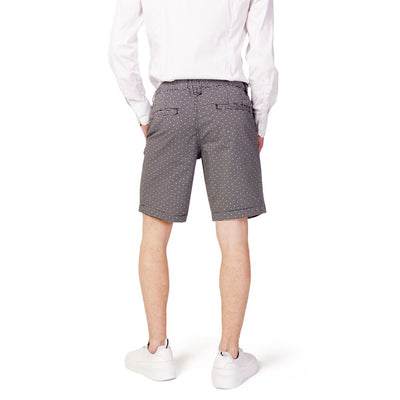 Armani Exchange Black And White Cotton Bermuda