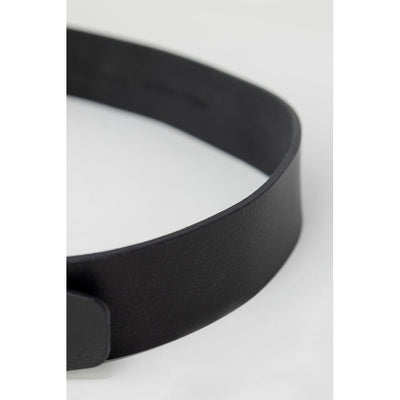 Ceinture en cuir noir Hugo Boss