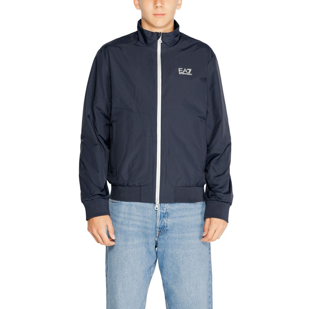 Vestes et manteaux en polyamide bleu EA7 Emporio Armani