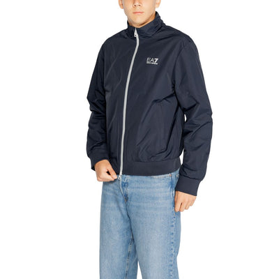 Vestes et manteaux en polyamide bleu EA7 Emporio Armani