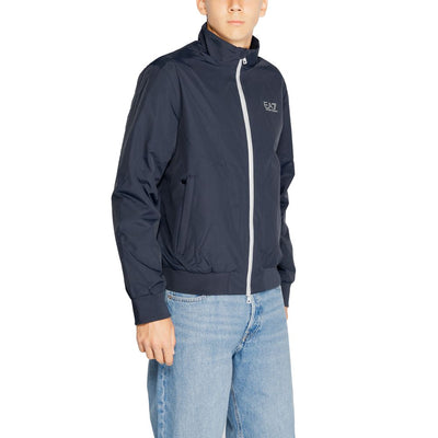Vestes et manteaux en polyamide bleu EA7 Emporio Armani