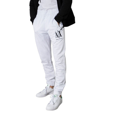 Pantalon de jogging en coton blanc Armani Exchange