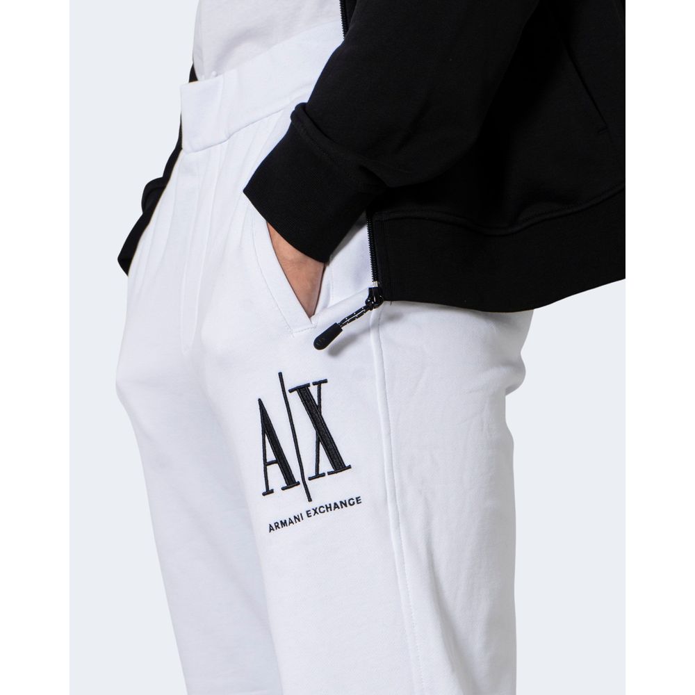 Pantalon de jogging en coton blanc Armani Exchange