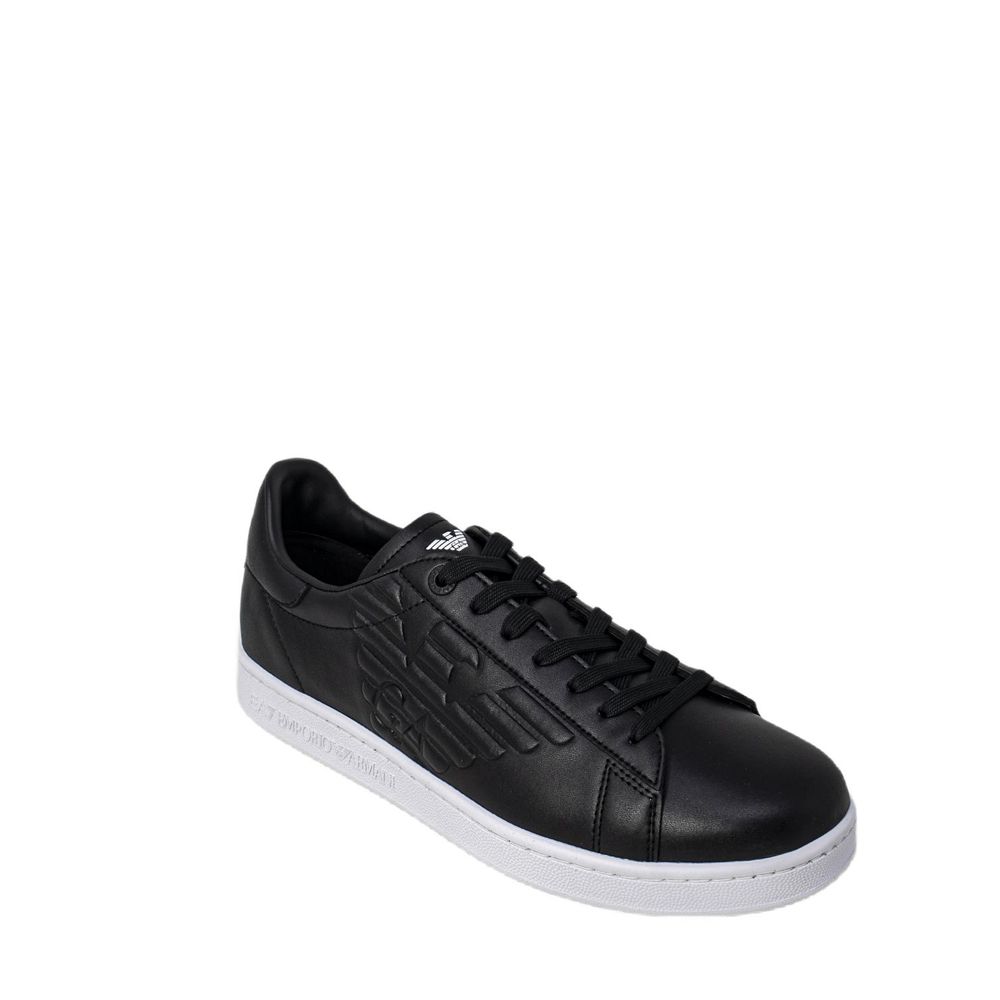 Baskets EA7 Emporio Armani en polyéthylène noir et blanc