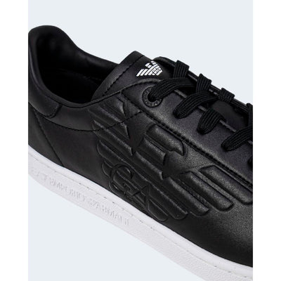 Baskets EA7 Emporio Armani en polyéthylène noir et blanc