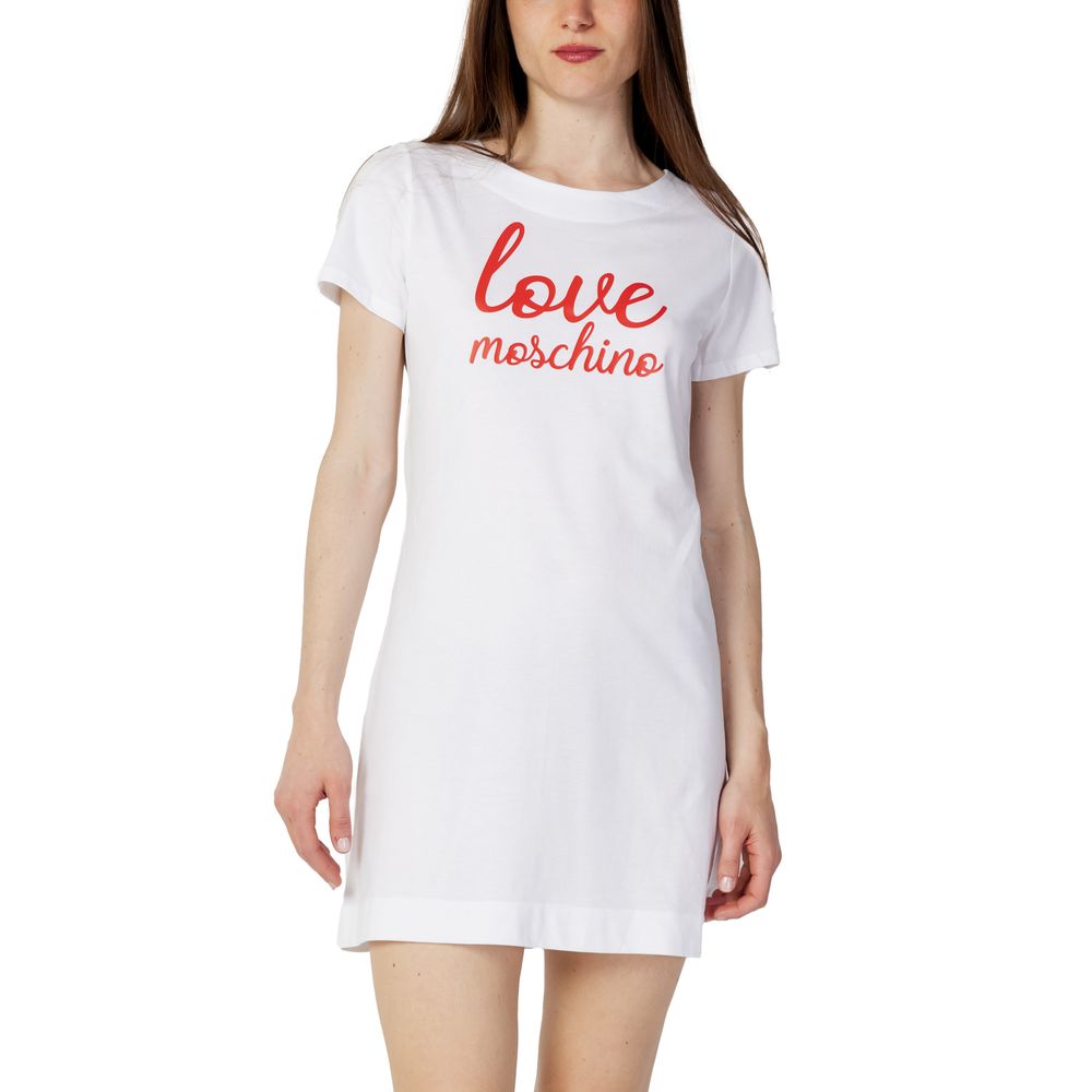 Love Moschino Witte Katoenen Short