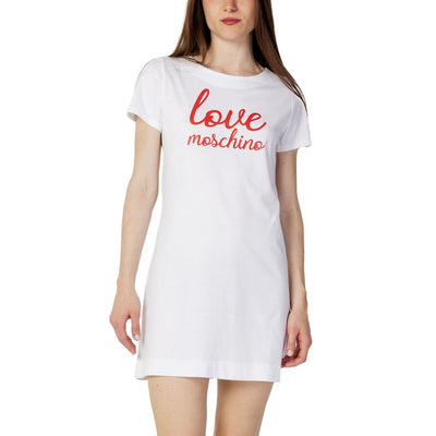 Love Moschino Witte Katoenen Short
