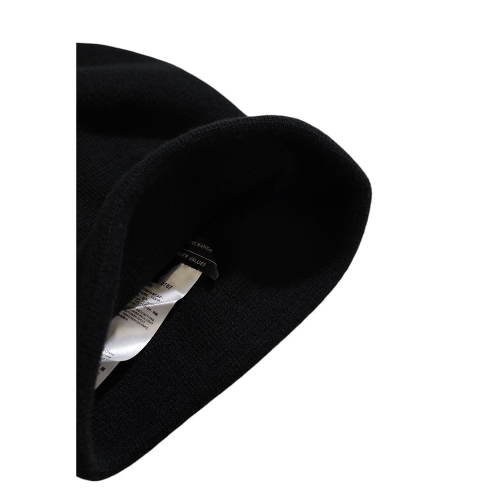 Armani Exchange Black Polyester Caps Baseball Hat
