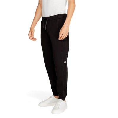 Pantalon de jogging en coton noir EA7 Emporio Armani