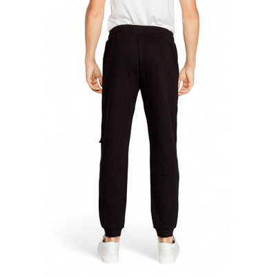 Pantalon de jogging en coton noir EA7 Emporio Armani