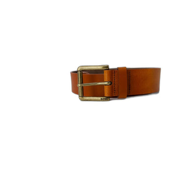 Ceinture en cuir beige Hugo Boss