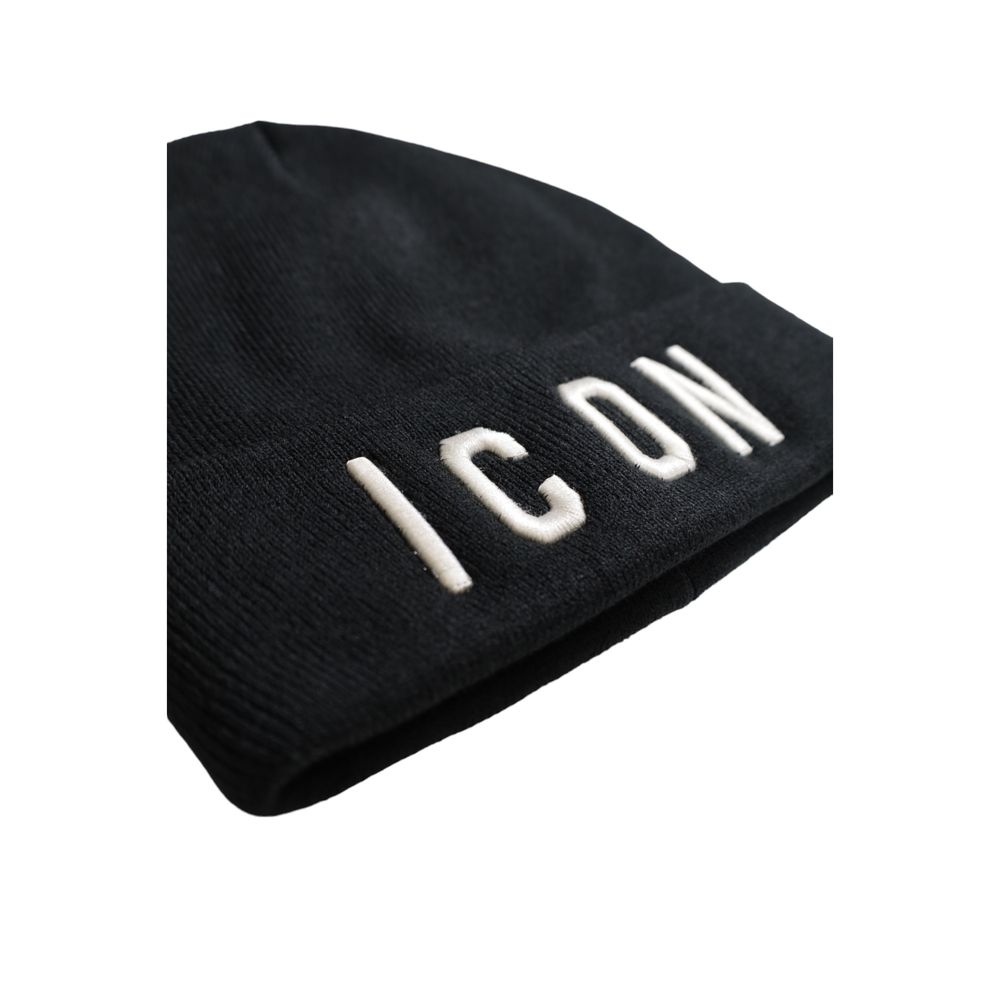 Icon Black Marabou Caps Baseball Hat