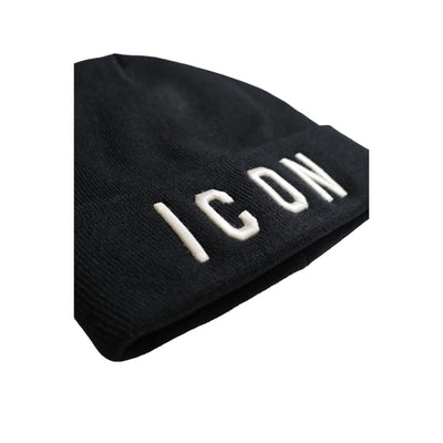 Icon Black Marabou Caps Baseball Hat