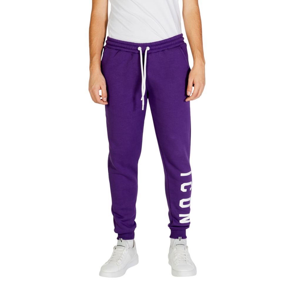 Pantalon de jogging en coton violet Icon