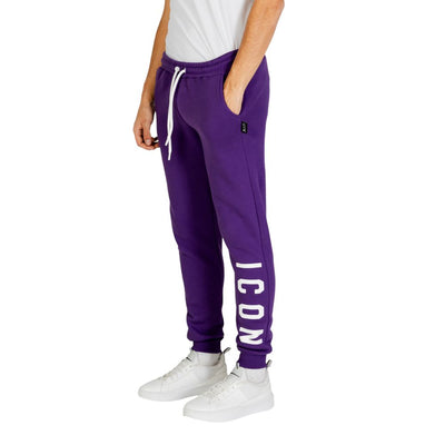 Pantalon de jogging en coton violet Icon