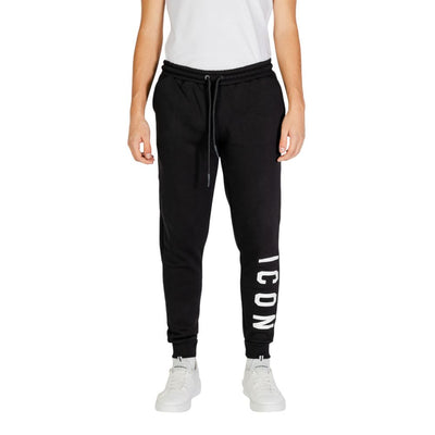 Pantalon de jogging Icon en coton noir et blanc