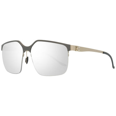 Lunettes de soleil Mercedes Benz grises en métal
