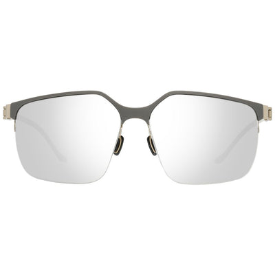 Lunettes de soleil Mercedes Benz grises en métal