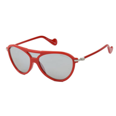 Lunettes de soleil injectées rouges Moncler
