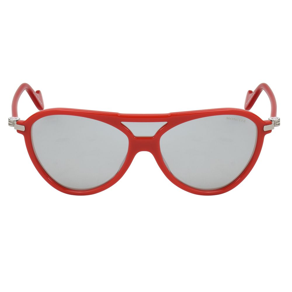Lunettes de soleil injectées rouges Moncler