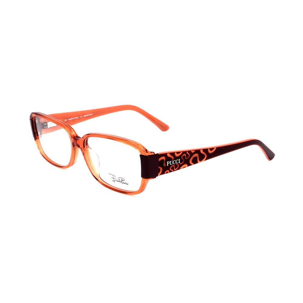 Montures en plastique orange Emilio Pucci