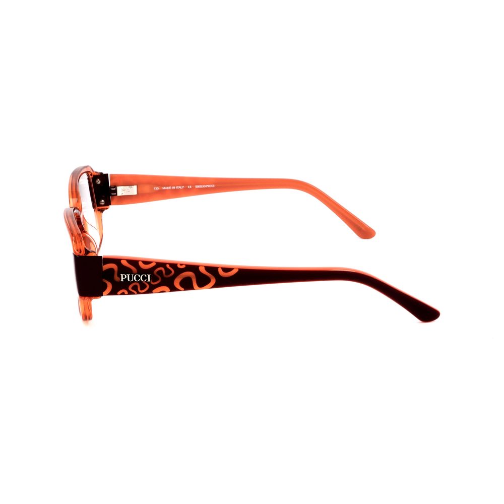 Montures en plastique orange Emilio Pucci