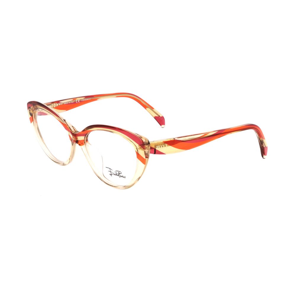 Montures en plastique rouge Emilio Pucci
