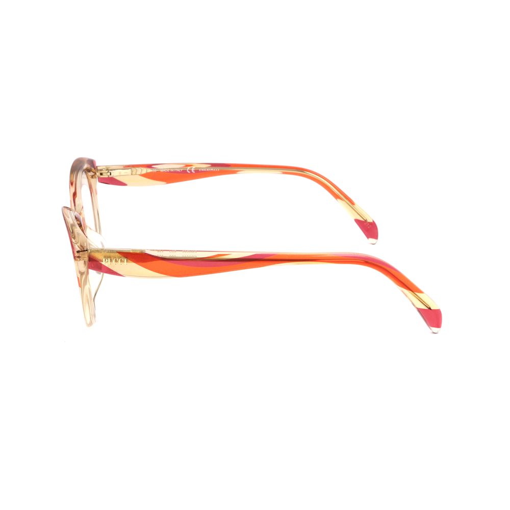 Montures en plastique rouge Emilio Pucci