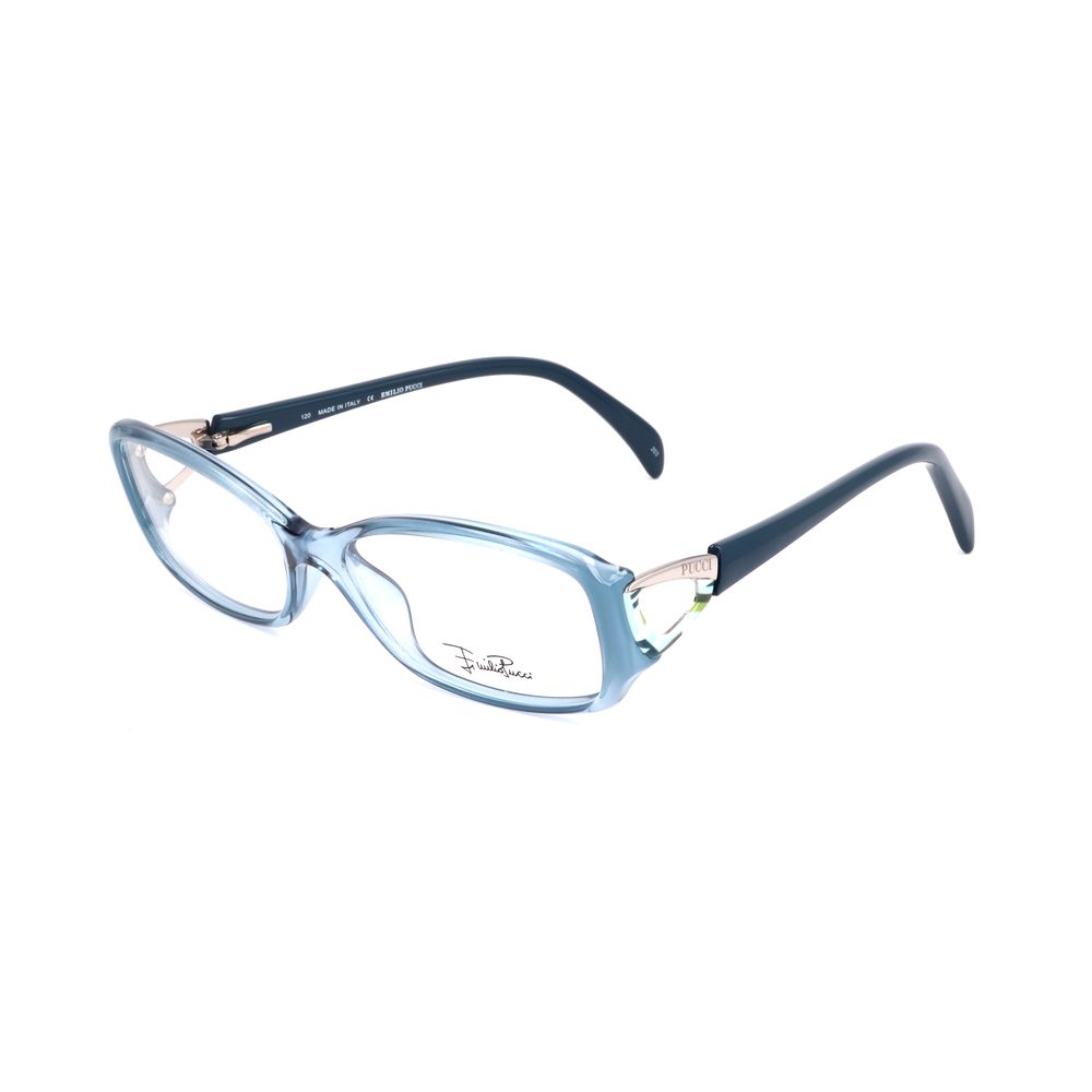 Montures en plastique bleu Emilio Pucci