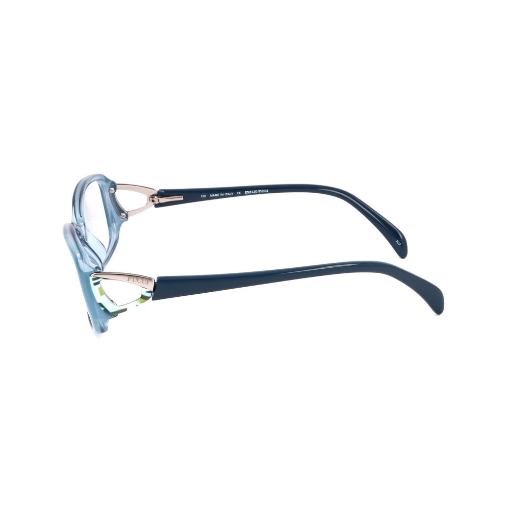 Montures en plastique bleu Emilio Pucci