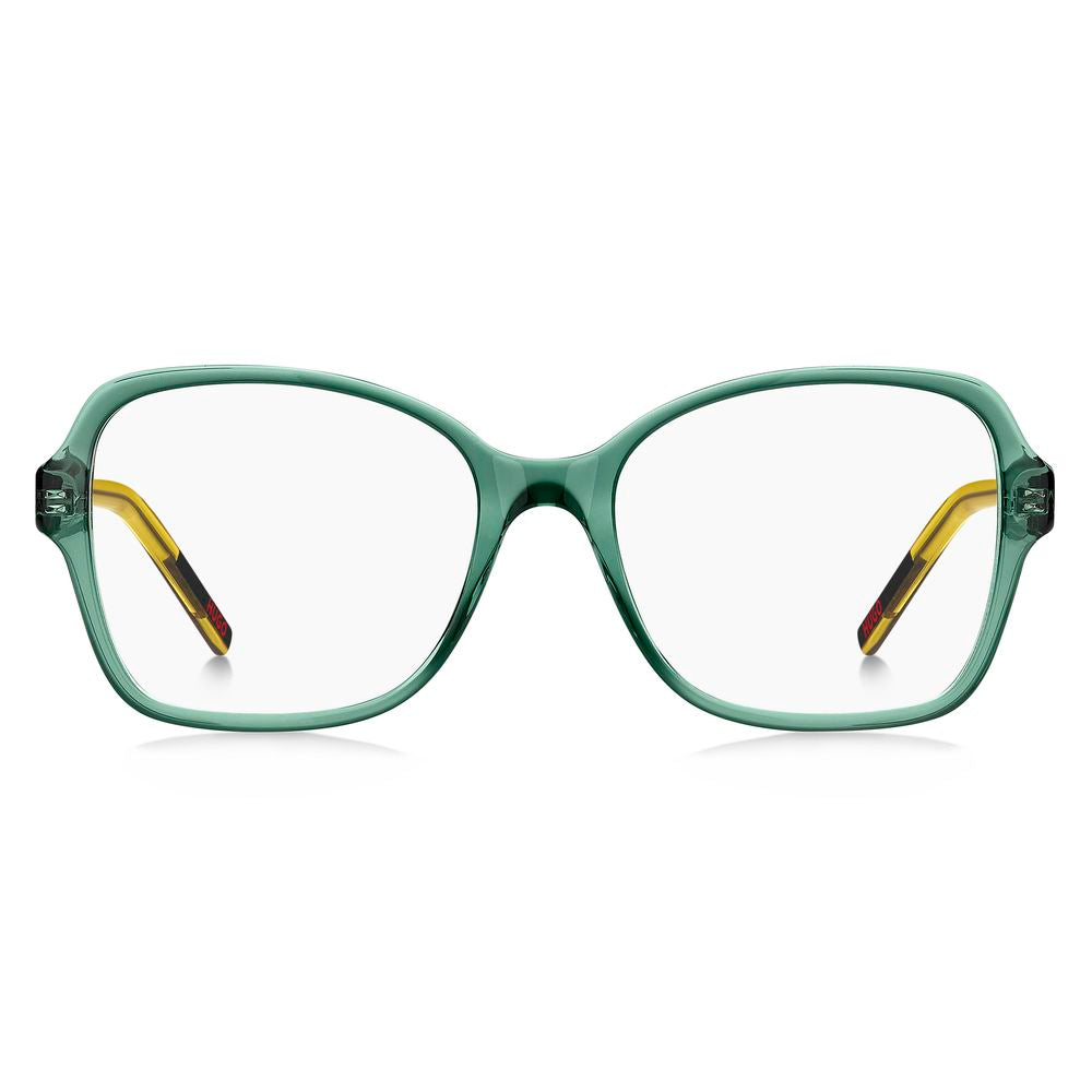 Montures en acétate vert Hugo Boss