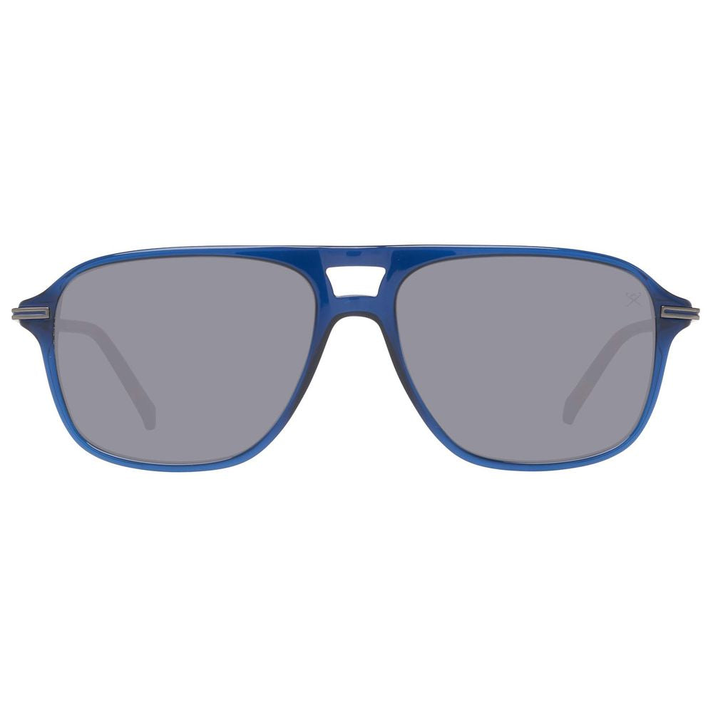 Lunettes de soleil Hackett en acétate bleu