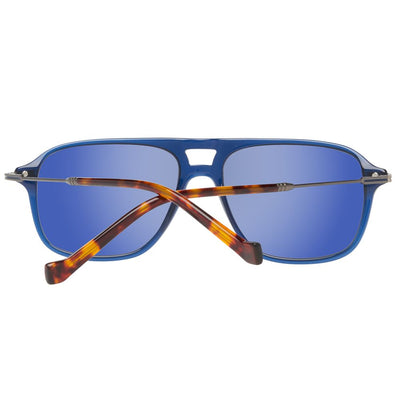 Lunettes de soleil Hackett en acétate bleu