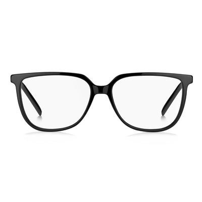 Montures Hugo Boss en cuir de veau noir