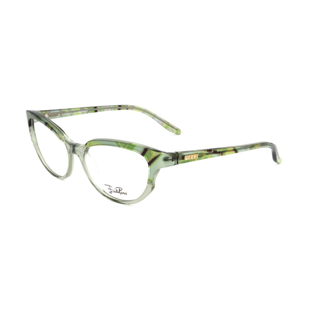 Montures en plastique vert Emilio Pucci