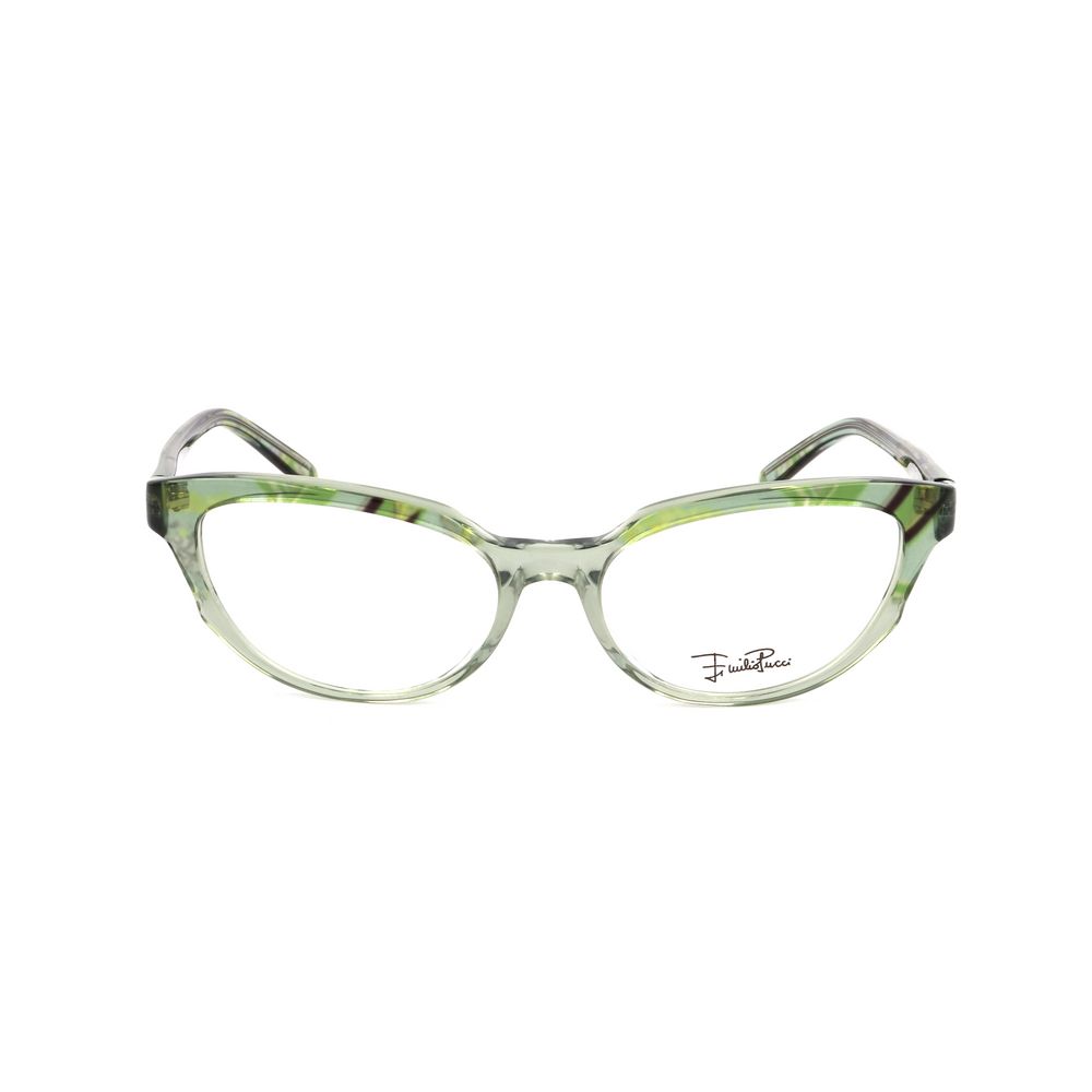 Montures en plastique vert Emilio Pucci