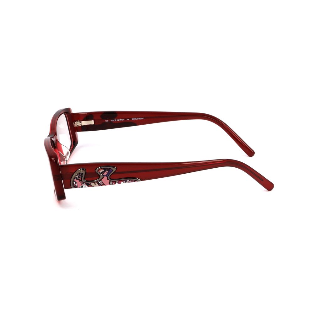Montures en plastique rouge Emilio Pucci