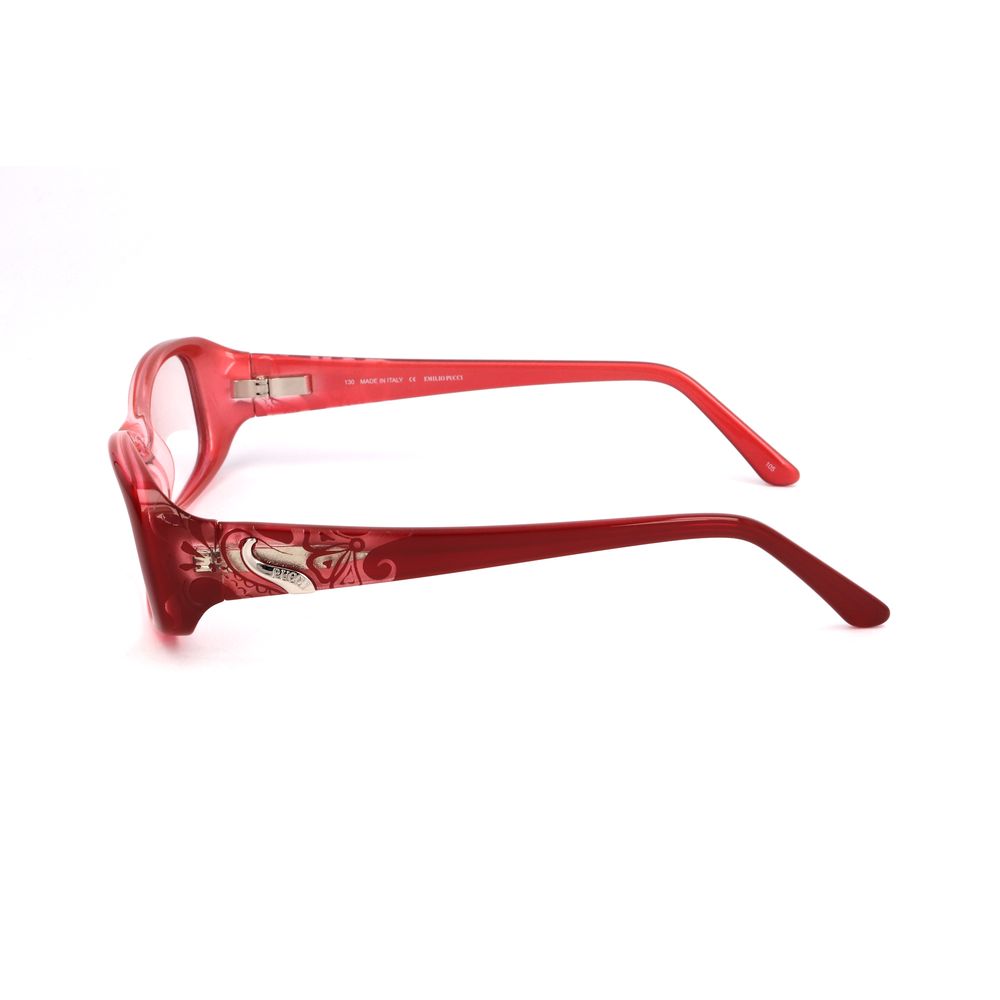 Montures en plastique rouge Emilio Pucci
