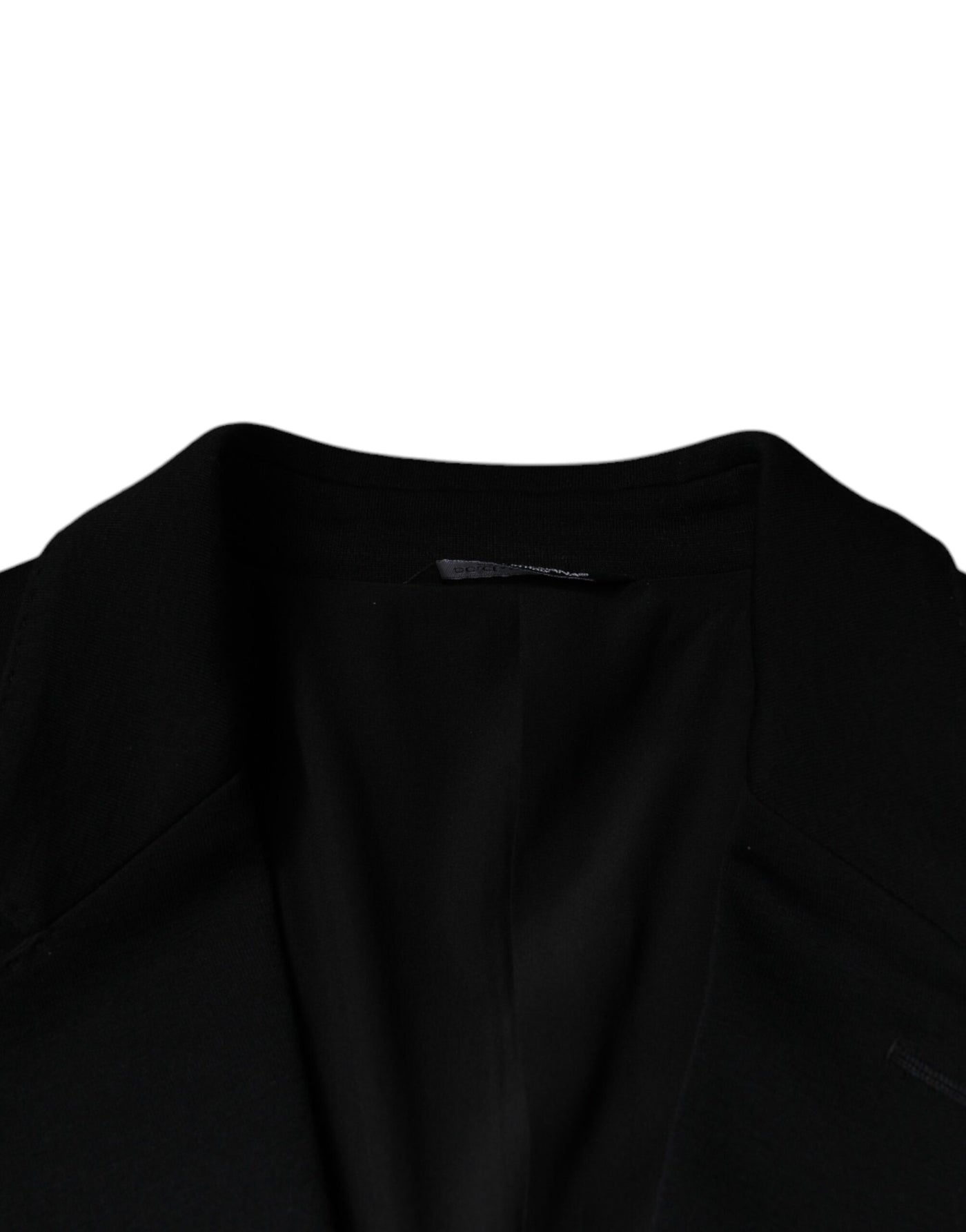Blazer formel à simple boutonnage en laine noire Dolce &amp; Gabbana