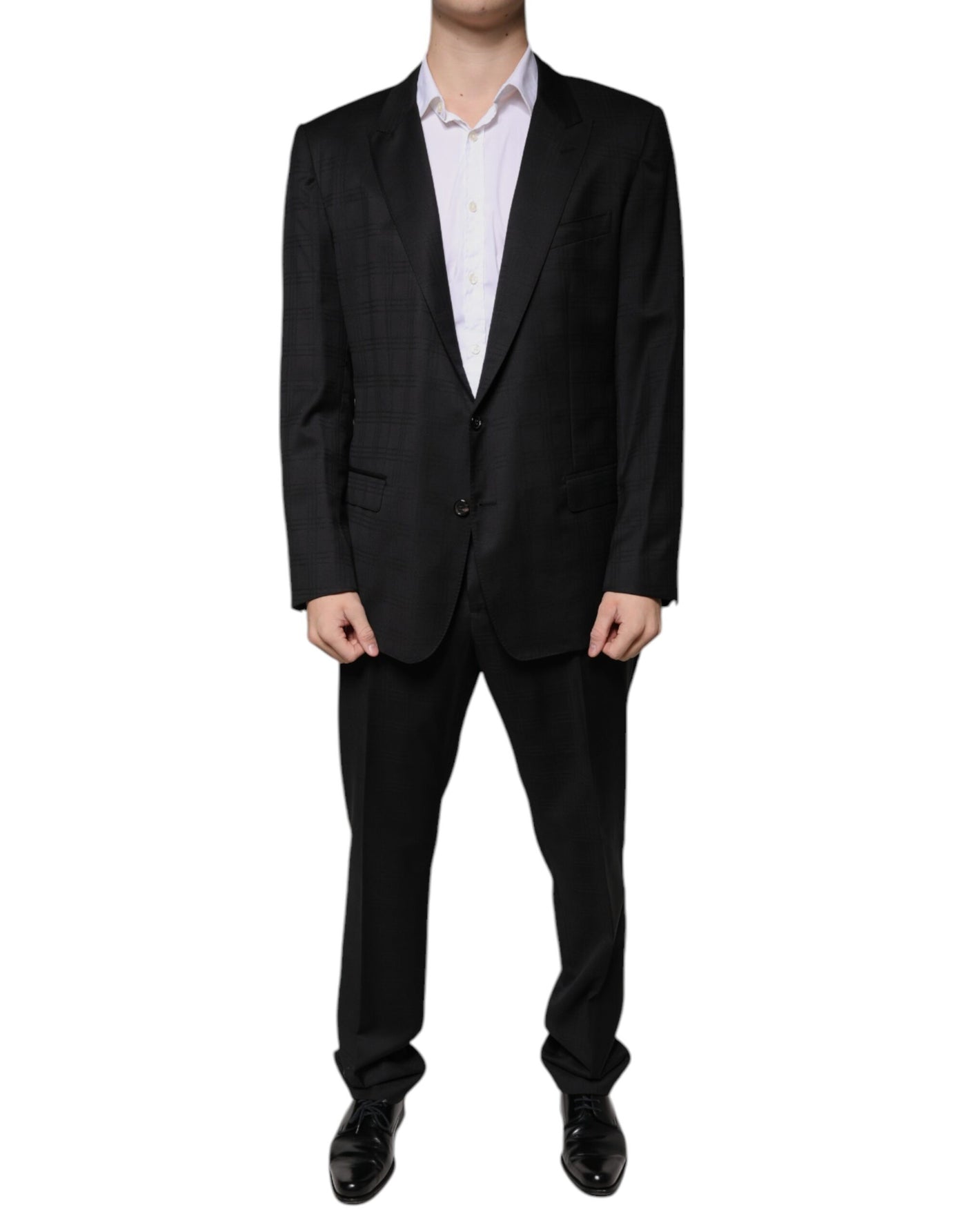 Costume formel simple boutonnage en laine noire Dolce &amp; Gabbana