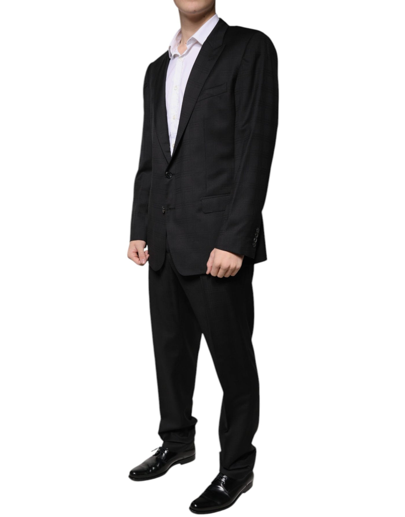 Costume formel simple boutonnage en laine noire Dolce &amp; Gabbana
