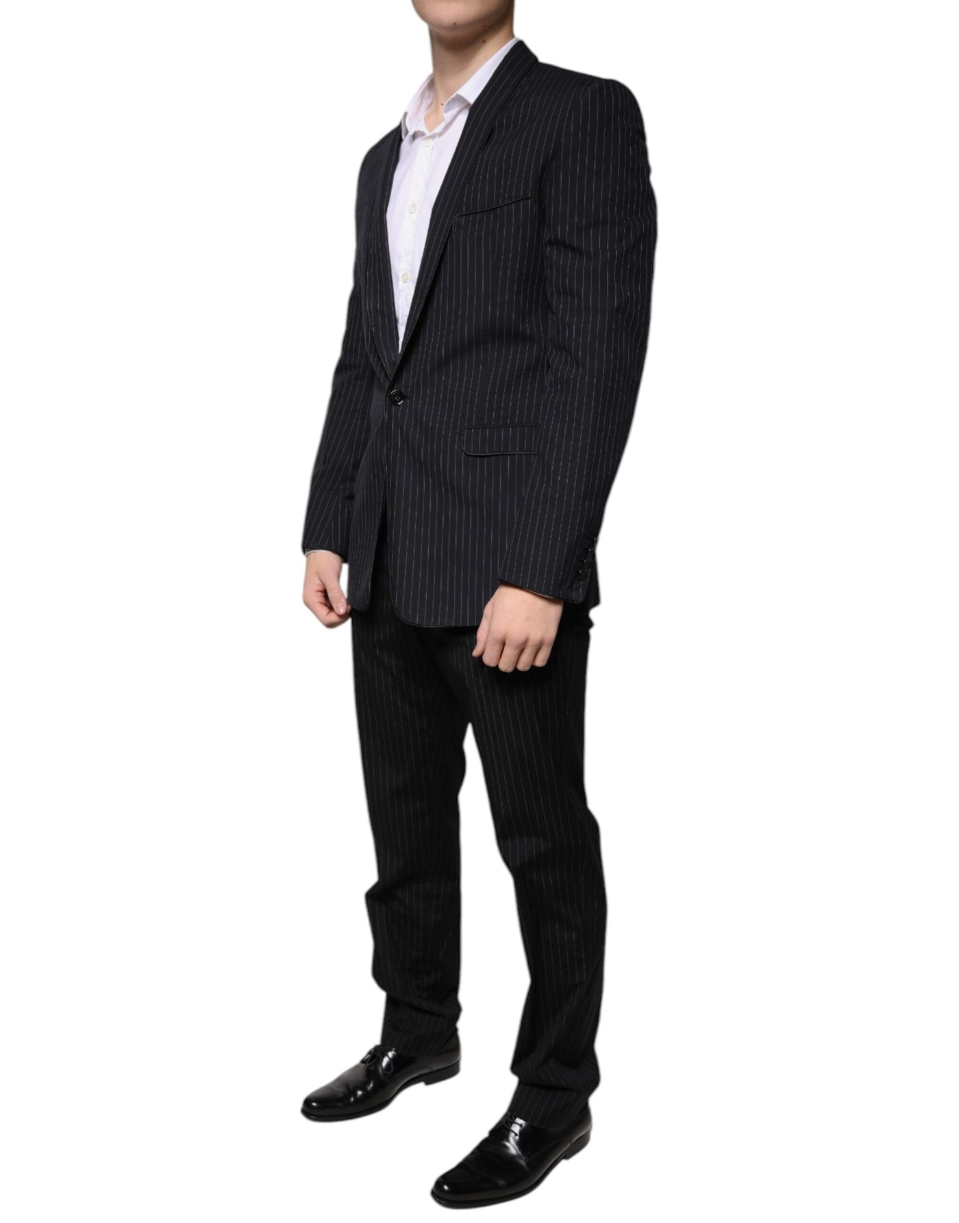 Costume formel à simple boutonnage et rayures noires Dolce &amp; Gabbana