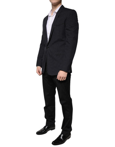 Costume formel à simple boutonnage et rayures noires Dolce &amp; Gabbana