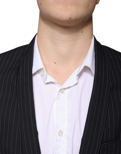 Costume formel à simple boutonnage et rayures noires Dolce &amp; Gabbana