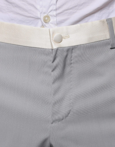 Costume 3 pièces slim fit en laine grise Dolce &amp; Gabbana