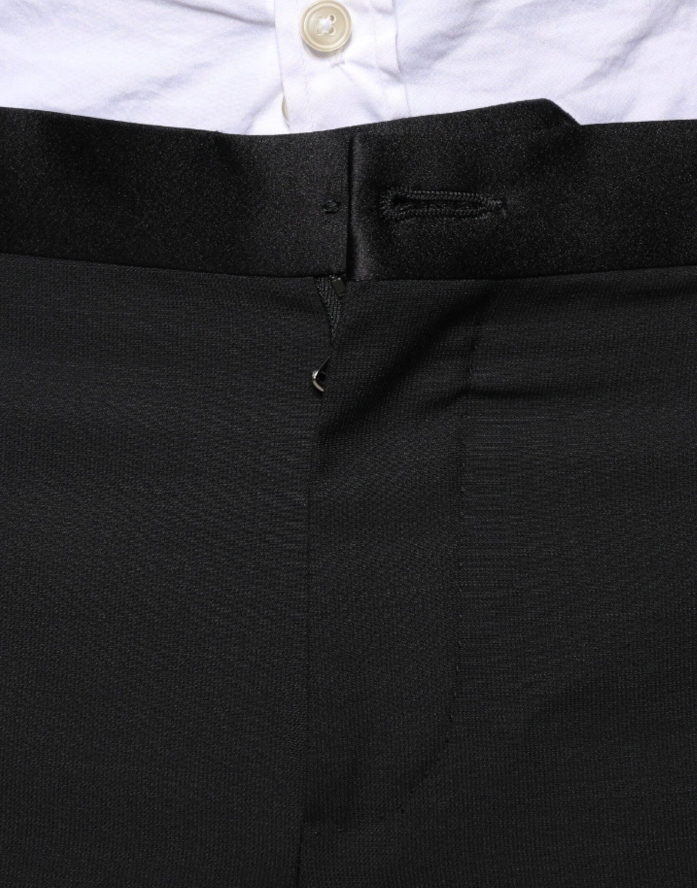 Costume 3 pièces slim fit en laine noire Dolce &amp; Gabbana