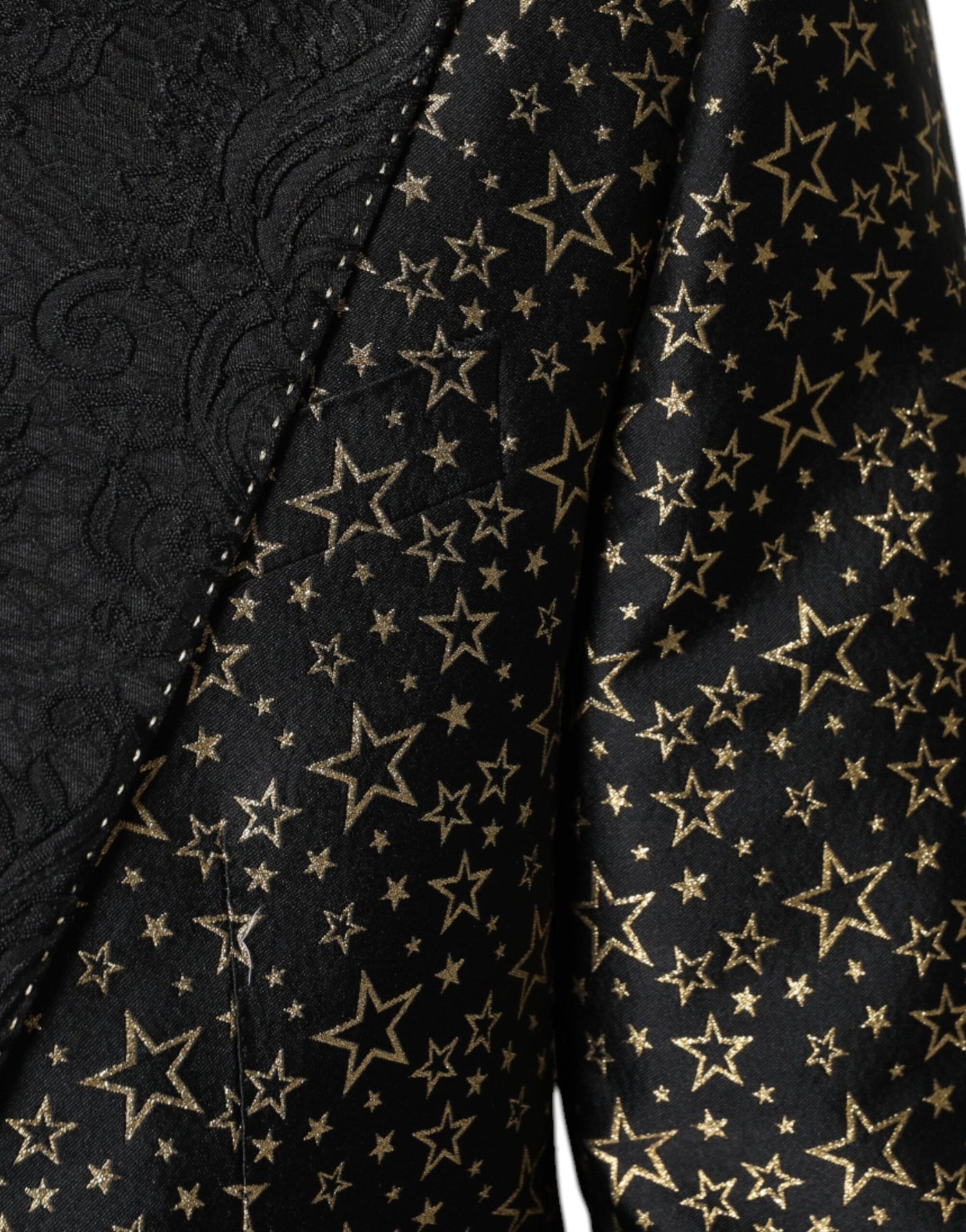 Costume 2 pièces Dolce &amp; Gabbana en jacquard à étoiles noires SICILIA