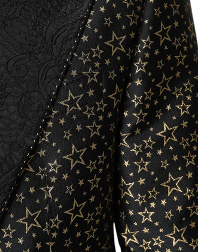 Costume 2 pièces Dolce &amp; Gabbana en jacquard à étoiles noires SICILIA