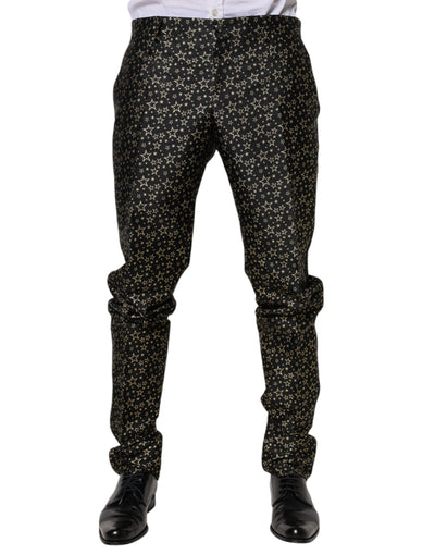 Costume 2 pièces Dolce &amp; Gabbana en jacquard à étoiles noires SICILIA